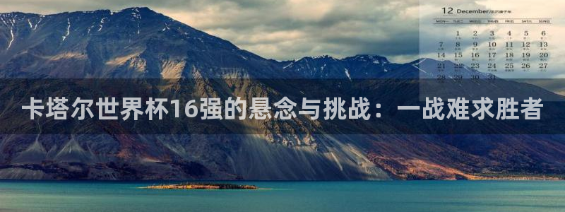 世界杯预赛赛程：卡塔尔世界杯16强的悬念与挑战：一战难求胜者